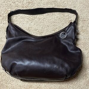 Brown Brighton leather shoulder bag